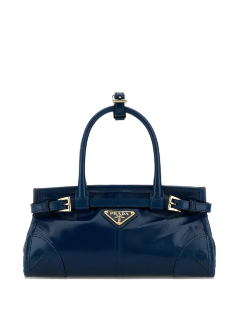 Prada mini Bonnie buckle leather tote bag