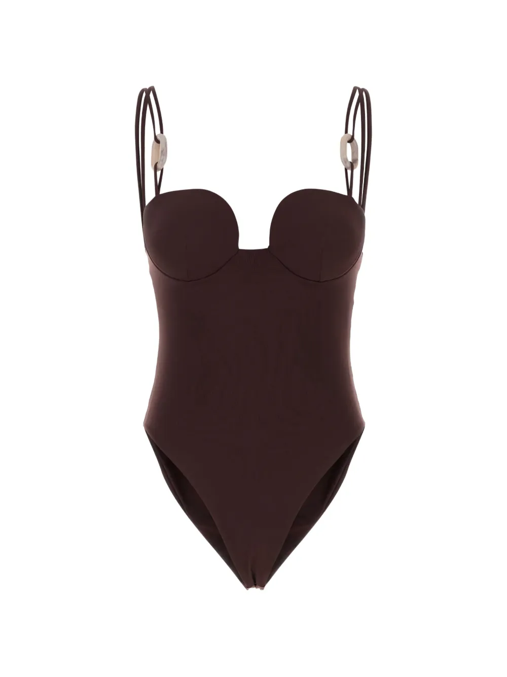 Magda Butrym burgundy swimsuit - Rosso