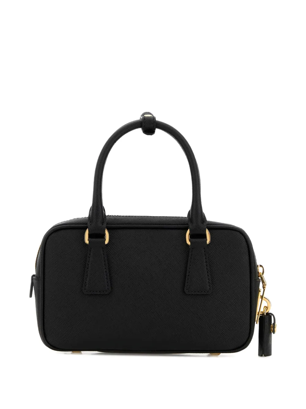 Prada Galleria leren mini-shopper met handvat Zwart