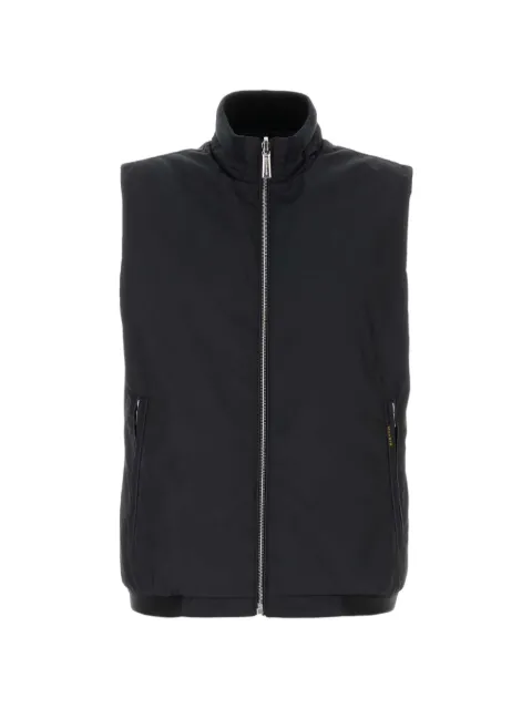 Moorer zip sleeveless gilet