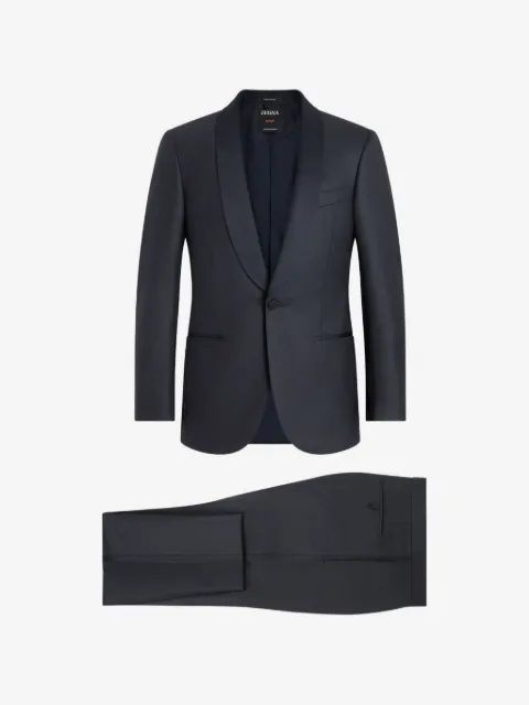 Zegna Centoventimila Anzug mit Schalkragen