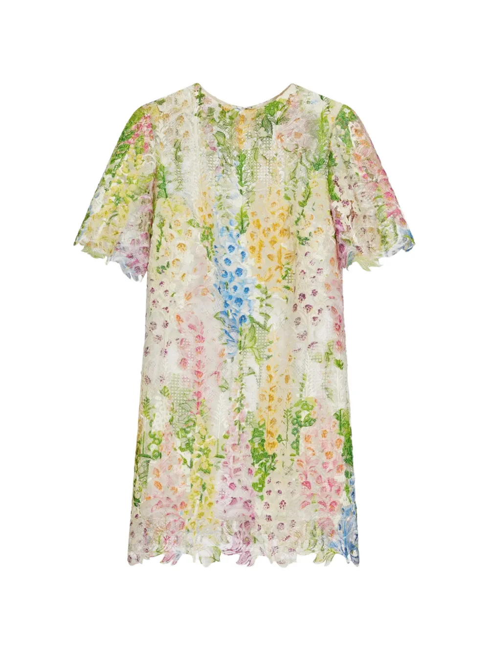 Oscar de la Renta Foxglove Guipure shift mini dress - Bianco