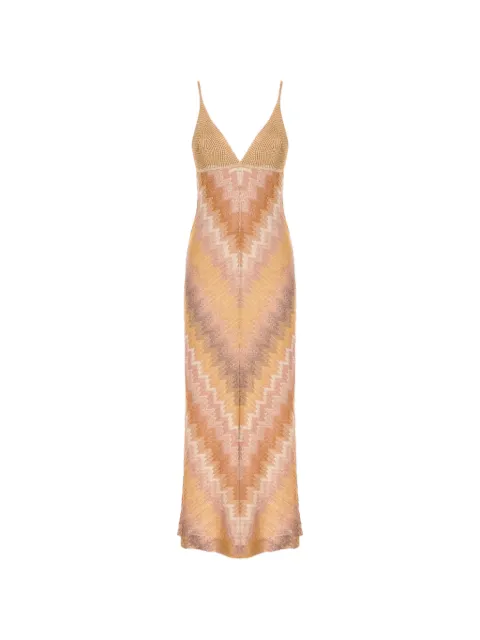 Missoni V-neck midi dress