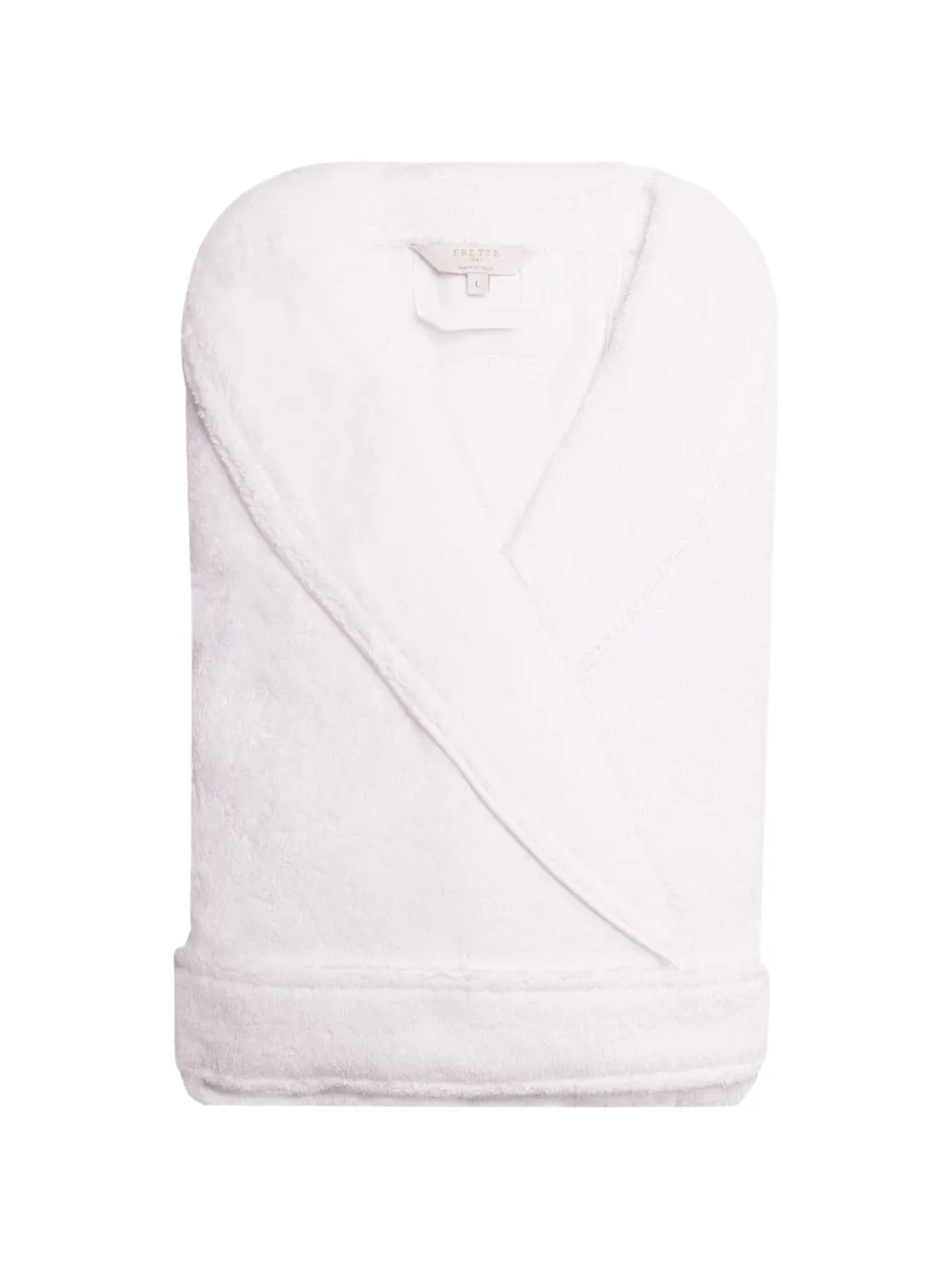 Frette shawl lapels robe - Bianco