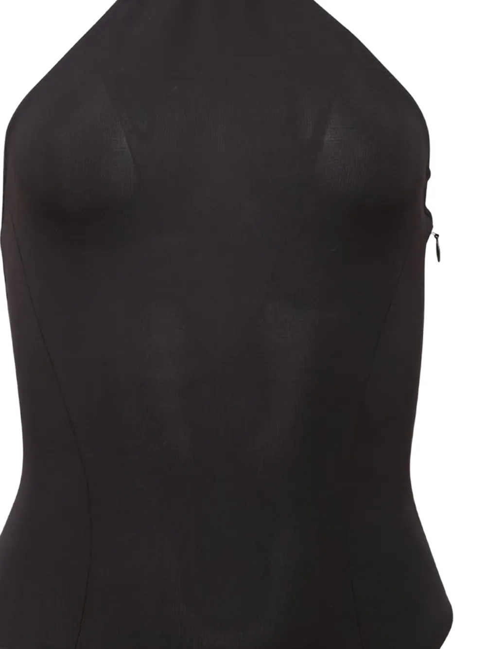  Fleur Du Mal Hannah Collar Contrasting Panel Bodysuit - Black 