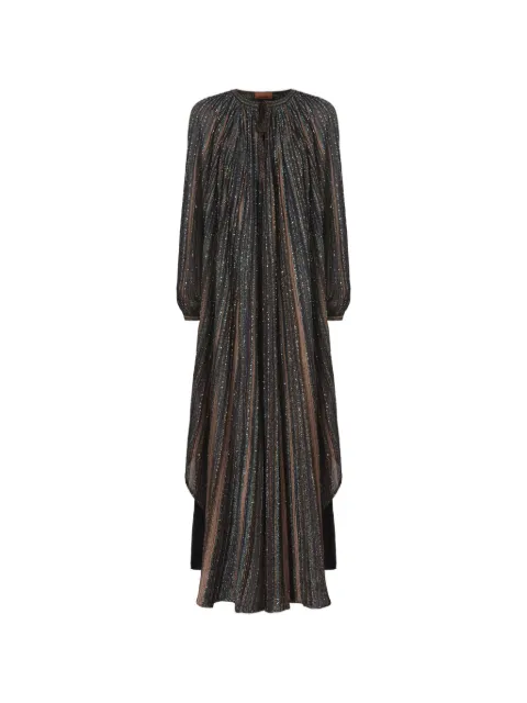 Missoni lamé long-sleeve maxi dress