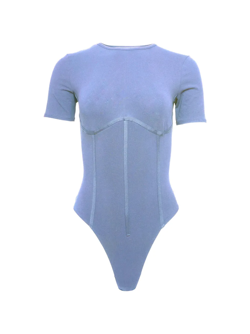 Fleur Du Mal Seam T-Shirt Bodysuit - Blu