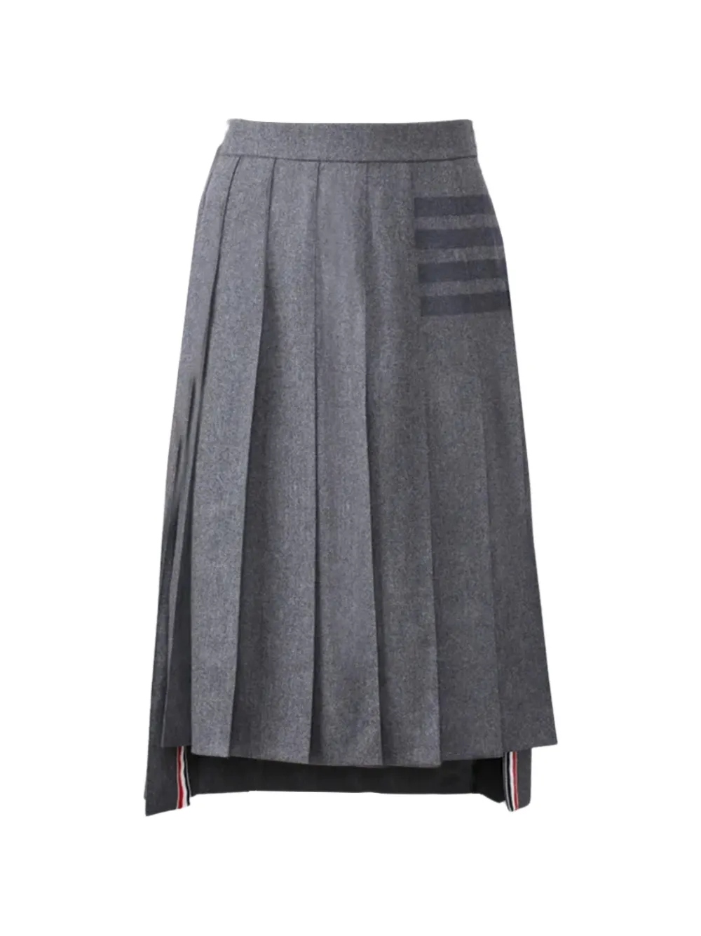 Thom Browne pleated stripe skirt - Grigio