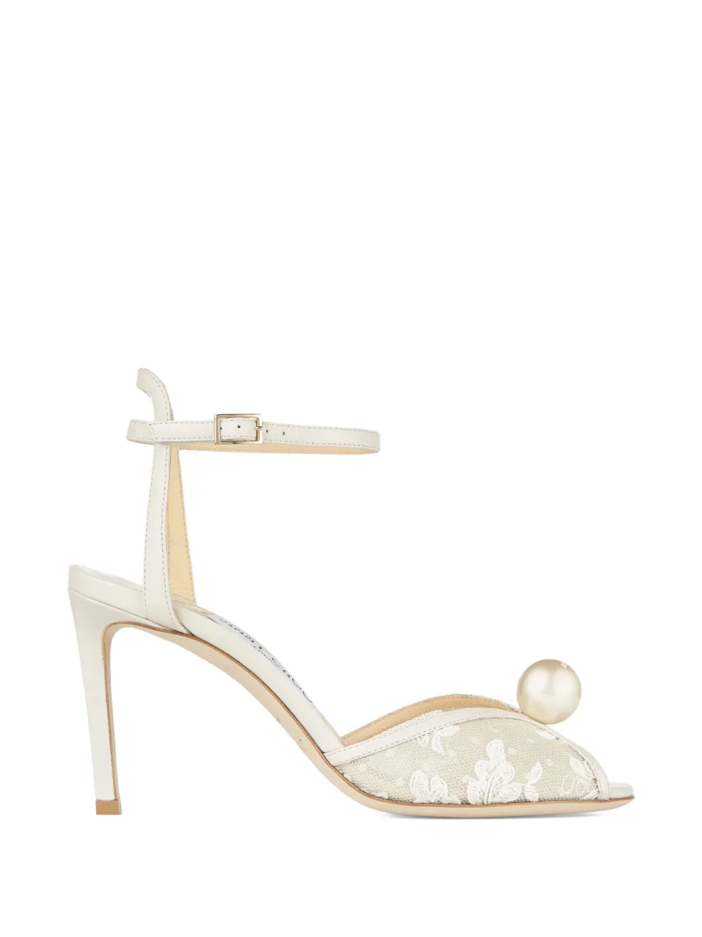 Jimmy Choo Sandalen met parel Wit