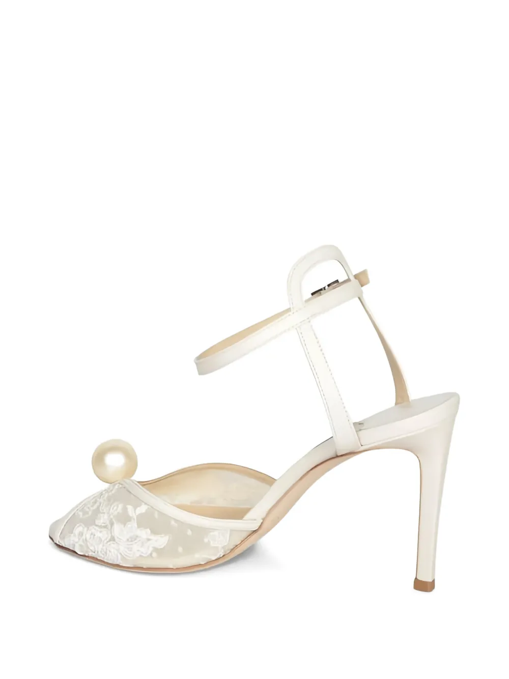 Jimmy Choo Sandalen met parel Wit