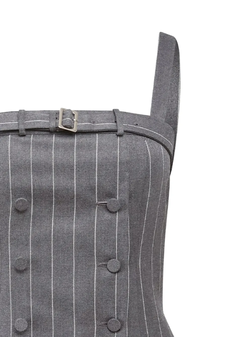  Fleur Du Mal Maxwell Mini Dress - Grey 