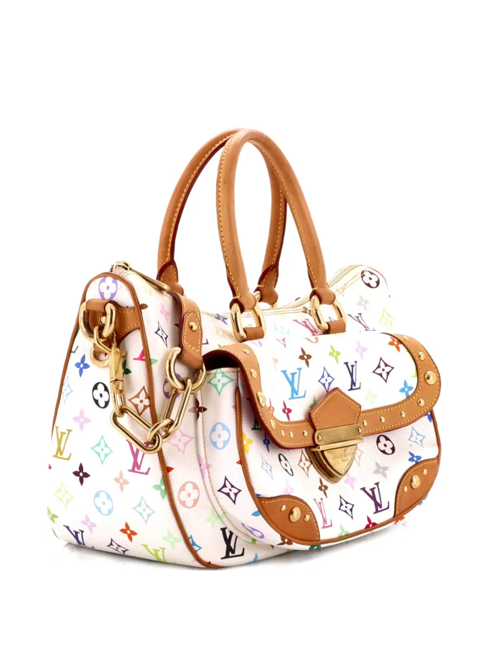 Louis Vuitton Pre-Owned Rita Handbag Monogram Multicolor satchel - Bianco