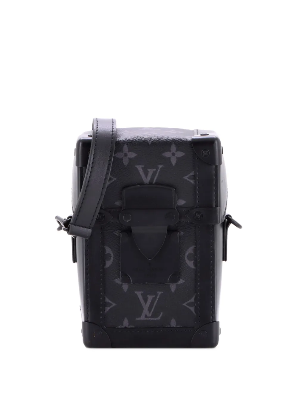 Louis Vuitton Pre-Owned Vertical Trunk Wearable Wallet Monogram Eclipse Canvas shoulder bag - Nero