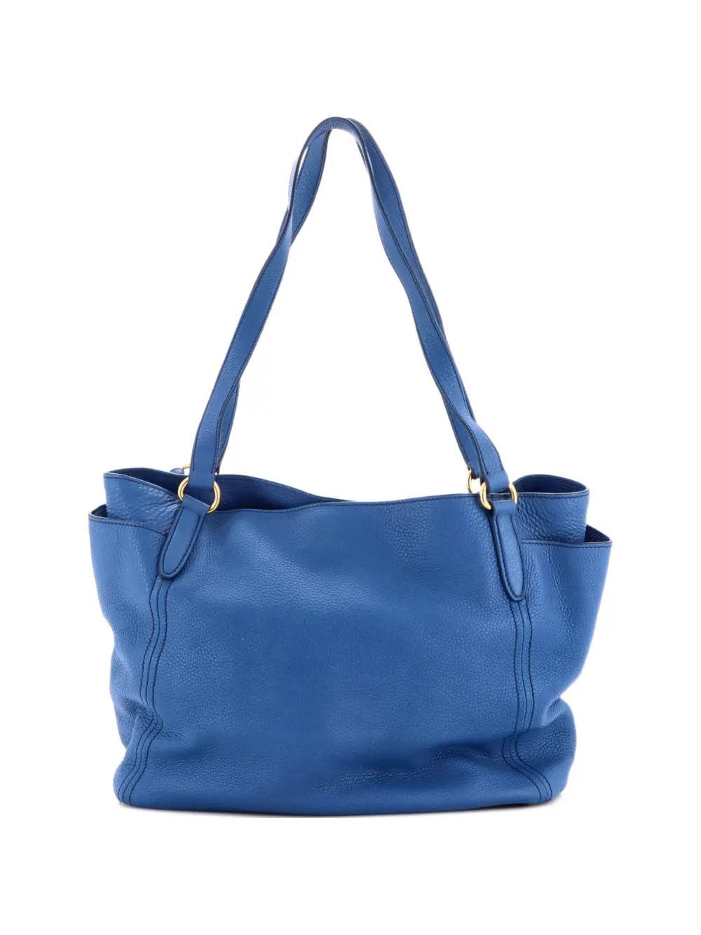 Prada Pre-Owned Side Pocket Convertible Vitello Daino Large tote bag - Blu