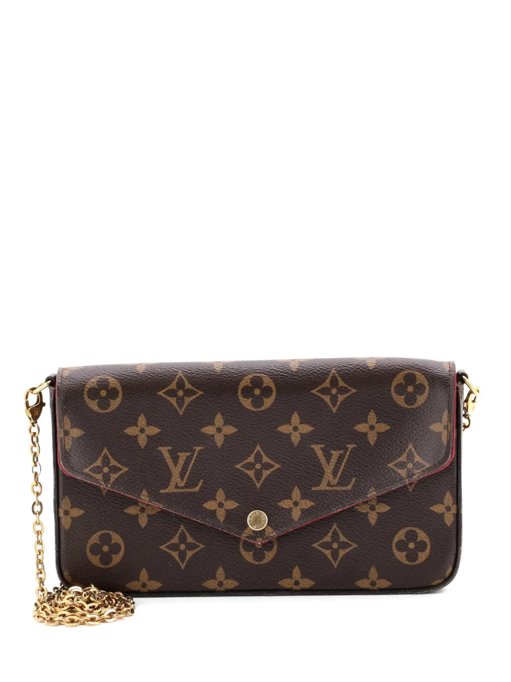 Louis Vuitton Pre-Owned Felicie Pochette Monogram Canvas crossbody bag - Marrone