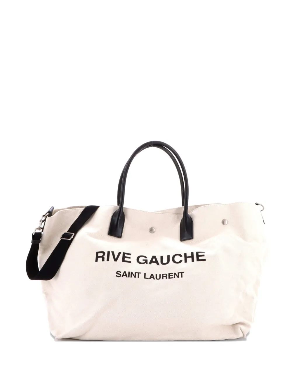 Saint Laurent Pre-Owned Rive Gauche Shopper Canvas Maxi tote bag - Toni neutri