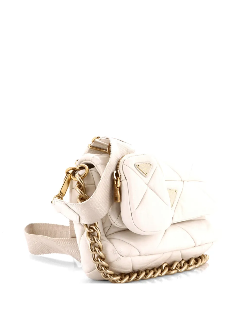 System Flap Quilted Nappa Leather Small Shoulder Bag
