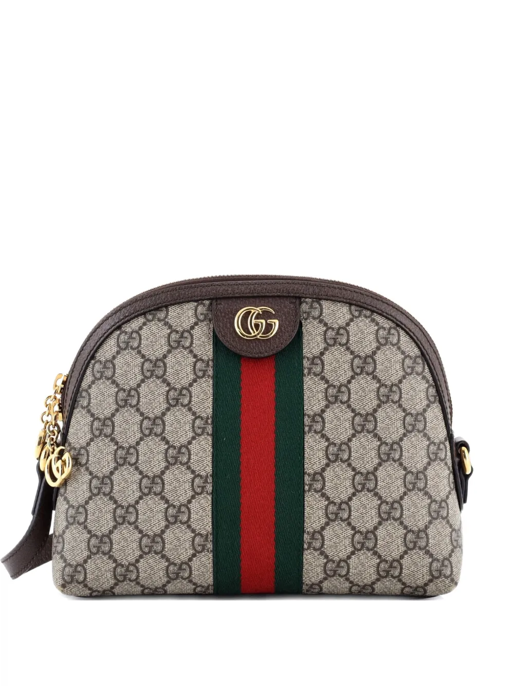 Gucci Pre-Owned Ophidia Dome GG Coated Canvas Small shoulder bag - Marrone