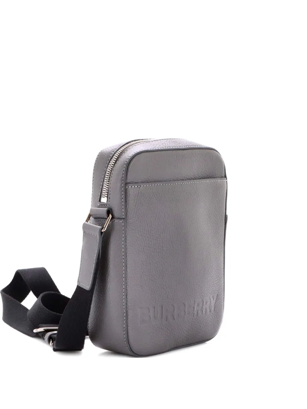 Burberry Pre-Owned Thornton Logo Embossed Leather Small crossbody bag - Grigio