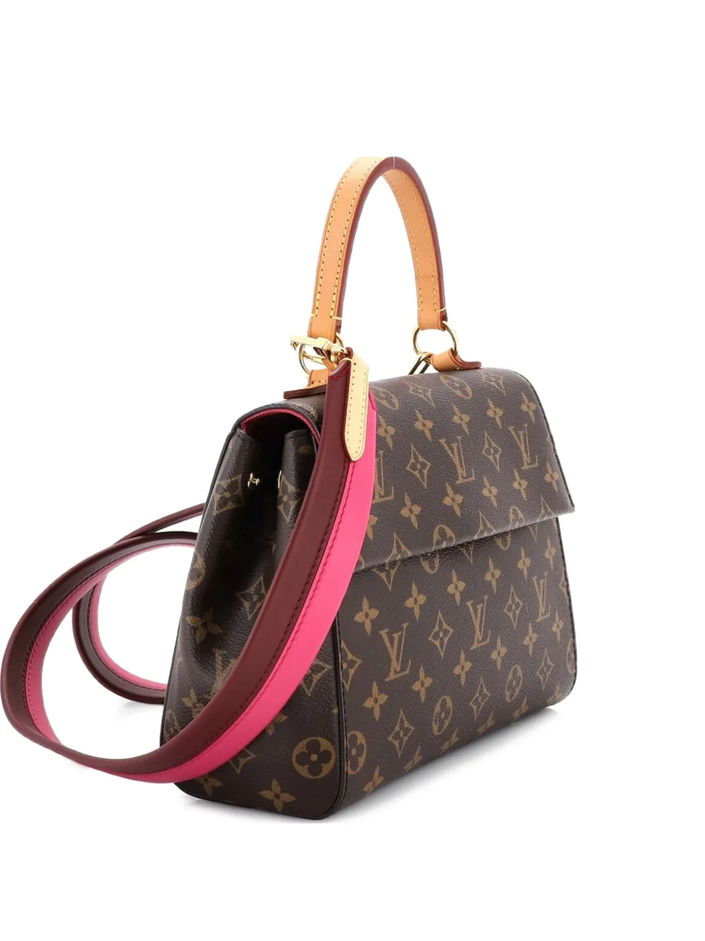 Louis Vuitton Pre-Owned Cluny Top Handle Bag Monogram Canvas BB satchel - Braun