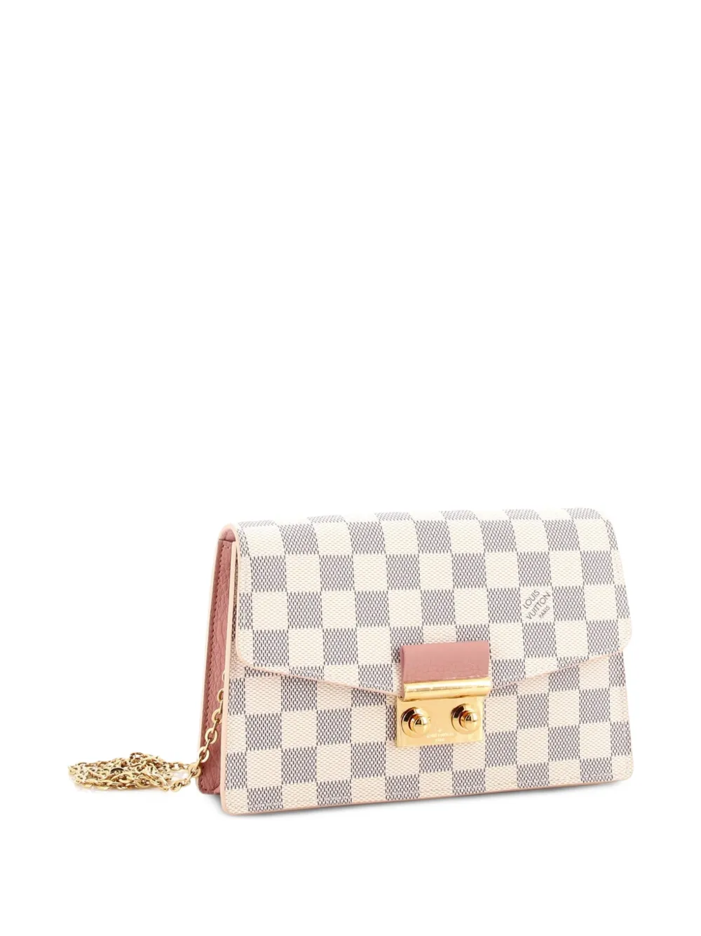 Croisette Chain Wallet Nm Damier Crossbody Bag