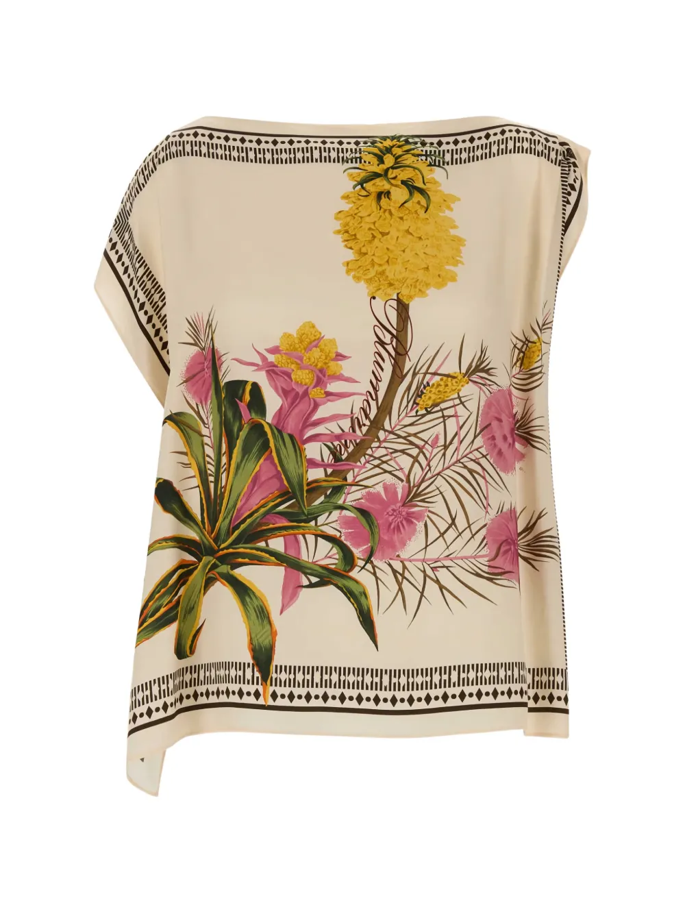 Blumarine printed top - Toni neutri