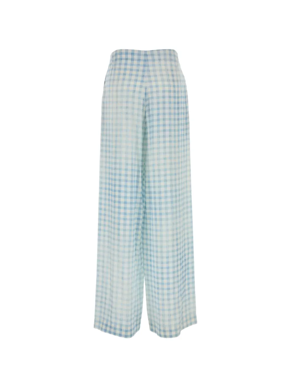 Ermanno Scervino Geruite broek met trekkoord Blauw