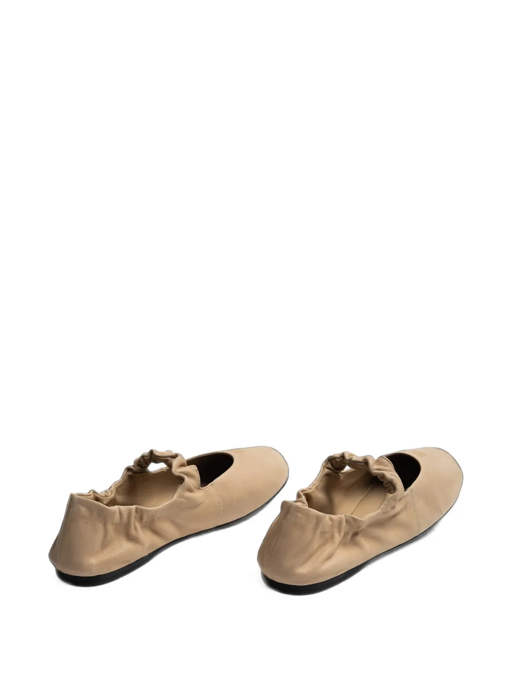 Miu Miu Leather Ballet Flats in Neutrals, view 3