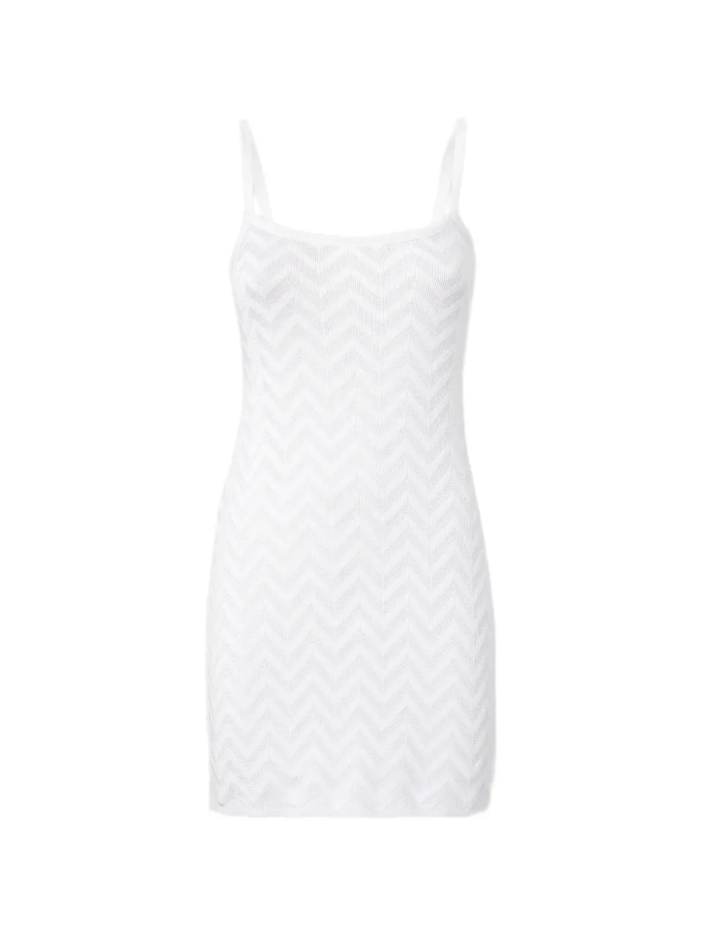 Missoni chevron strap mini dress - Bianco