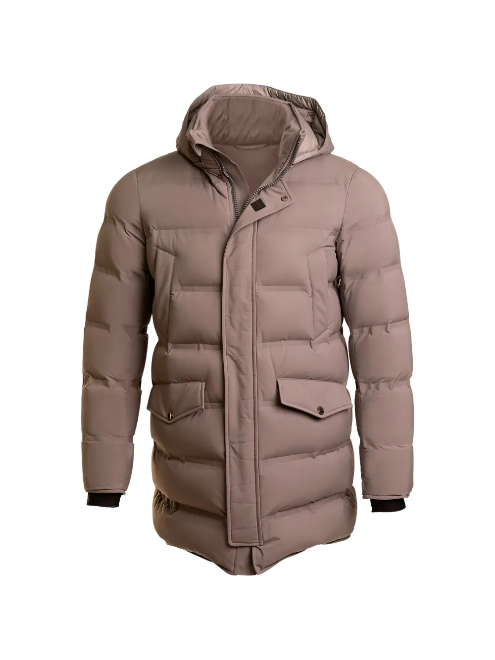 Kiton Hekla zip fastening puffer coat - Toni neutri