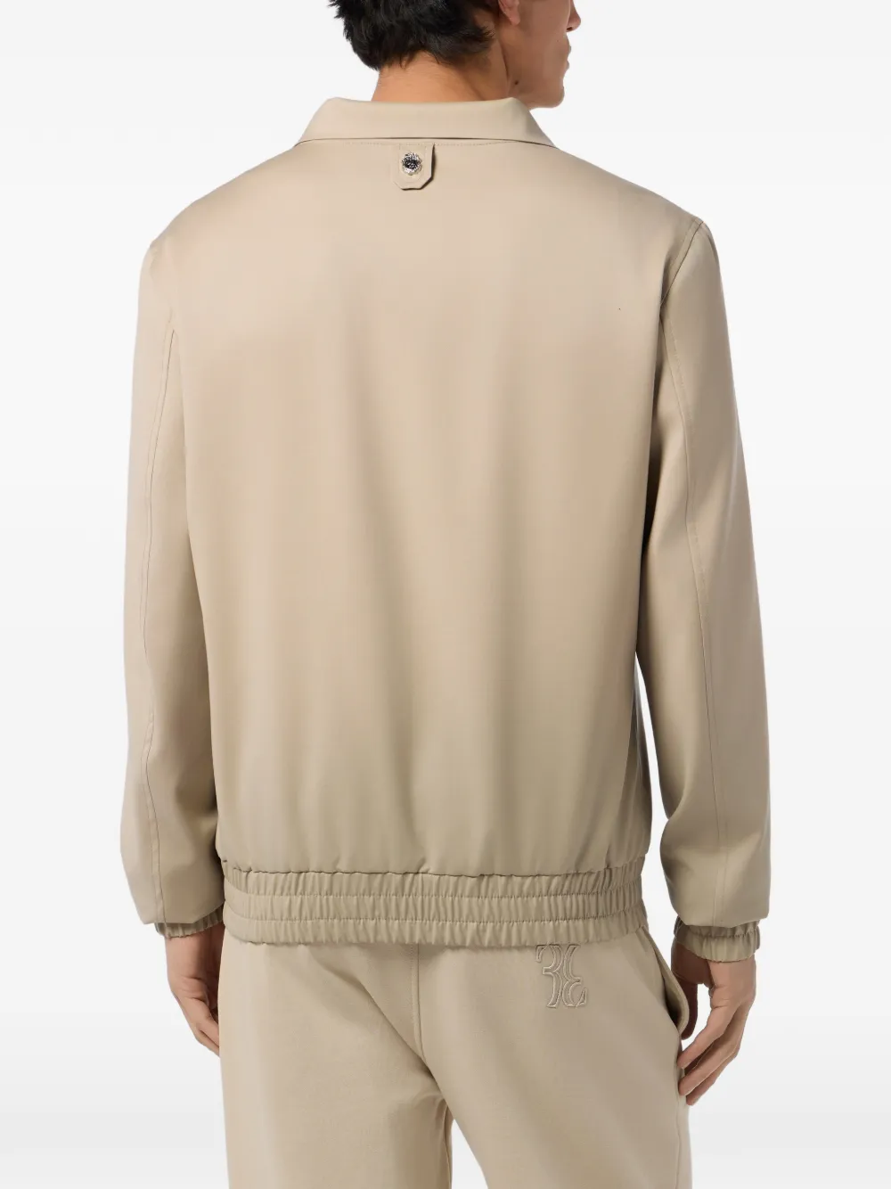 Billionaire Wollen trainingsjack met rits Beige