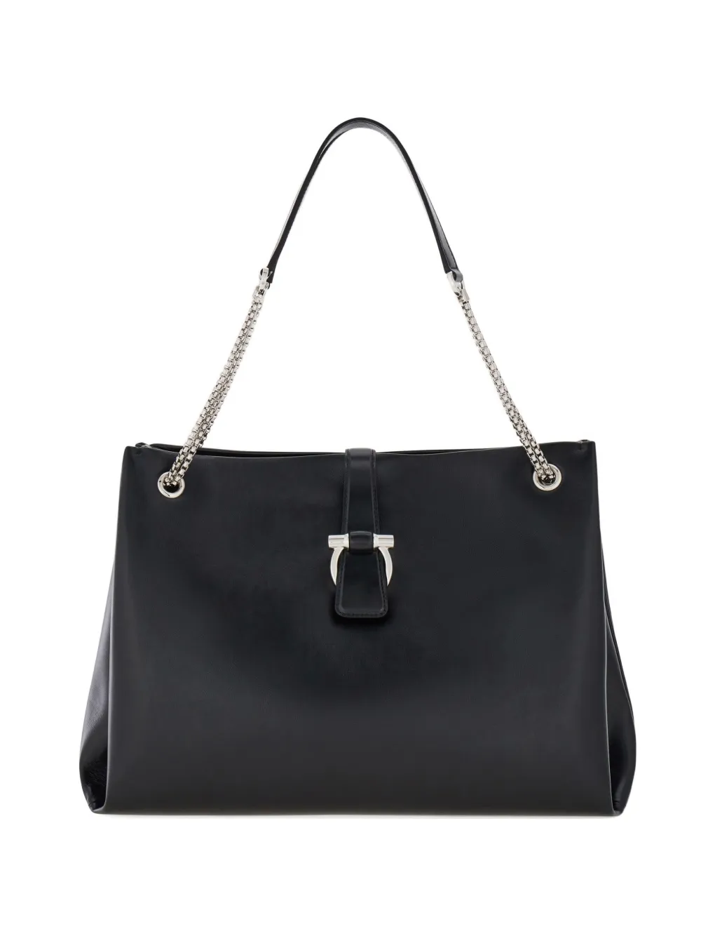 Ferragamo hardware chain tote bag - Nero