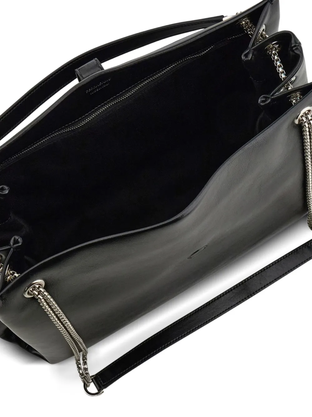 Ferragamo Shopper met ketting Zwart