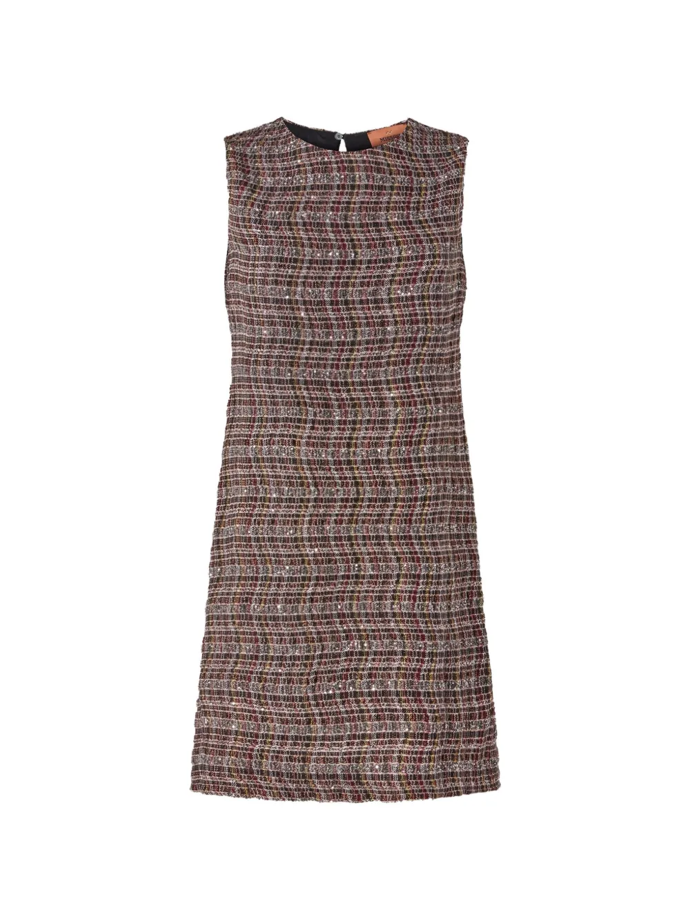 Missoni check pattern dress - Marrone
