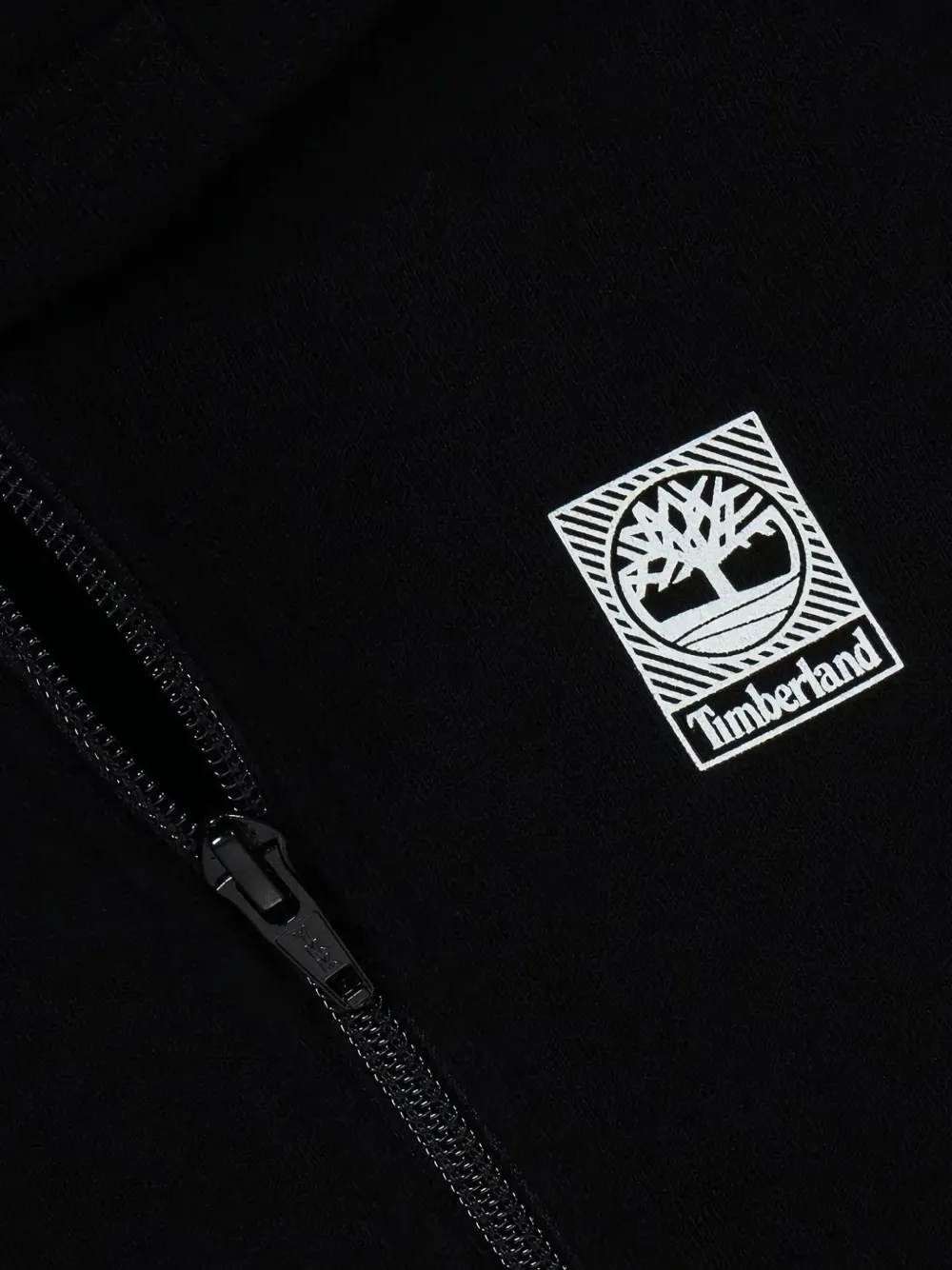 Timberland Kids Vest met capuchon en rits Zwart