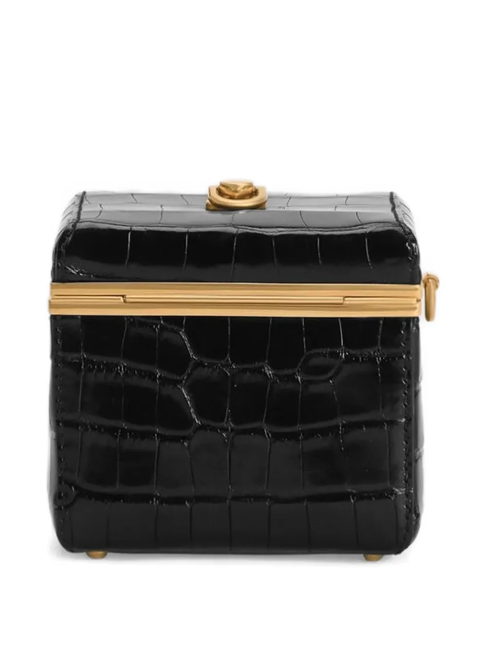 Dolce & Gabbana Eva make-up tas met krokodillen-reliëf Zwart