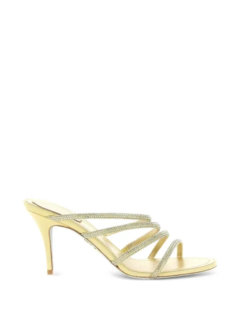 René Caovilla Erin crystal-appliqué sandals