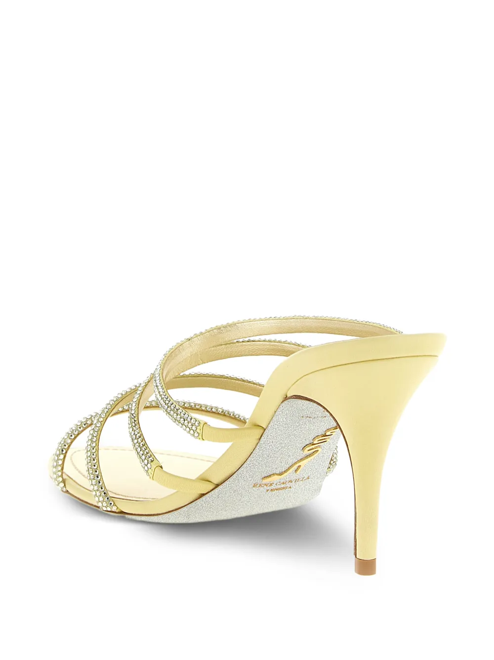 René Caovilla Erin sandalen met kristallen applicatie Goud