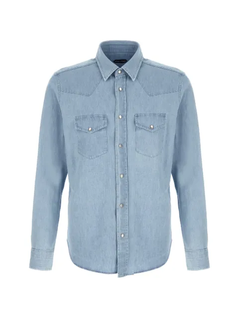 TOM FORD Western snap-button shirt