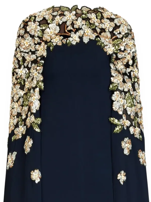 sachin and babi light blue dress Rose Embroidered Bodycon Dress