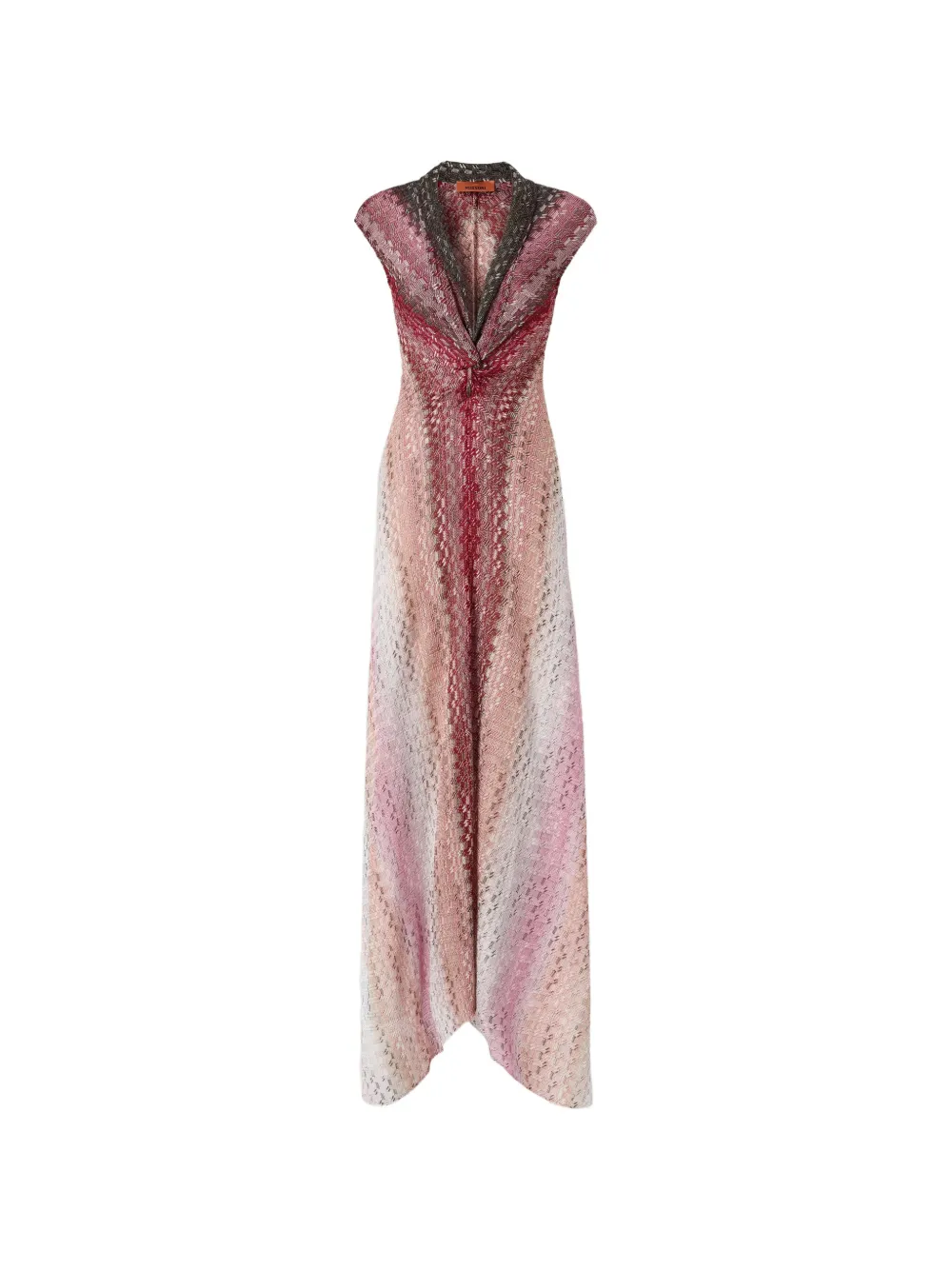 Missoni twisted v-neck dress - Rosa
