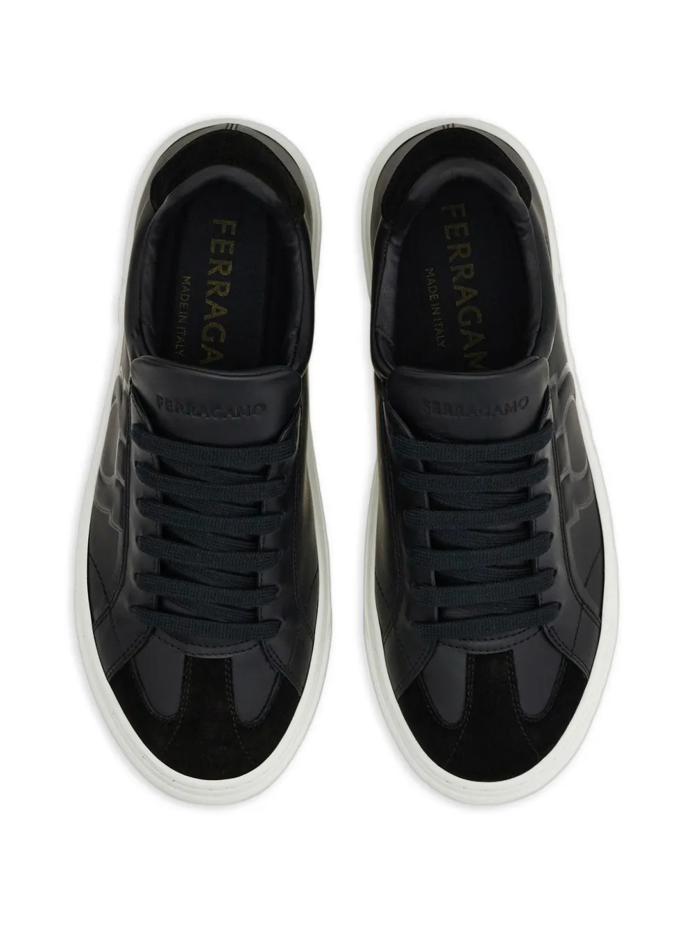 Ferragamo Sneakers met textuur Zwart