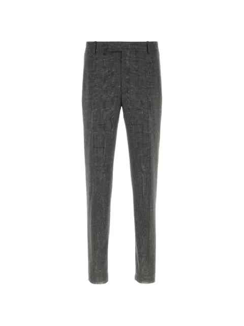 Alexander McQueen embroidered wool cigarette trousers