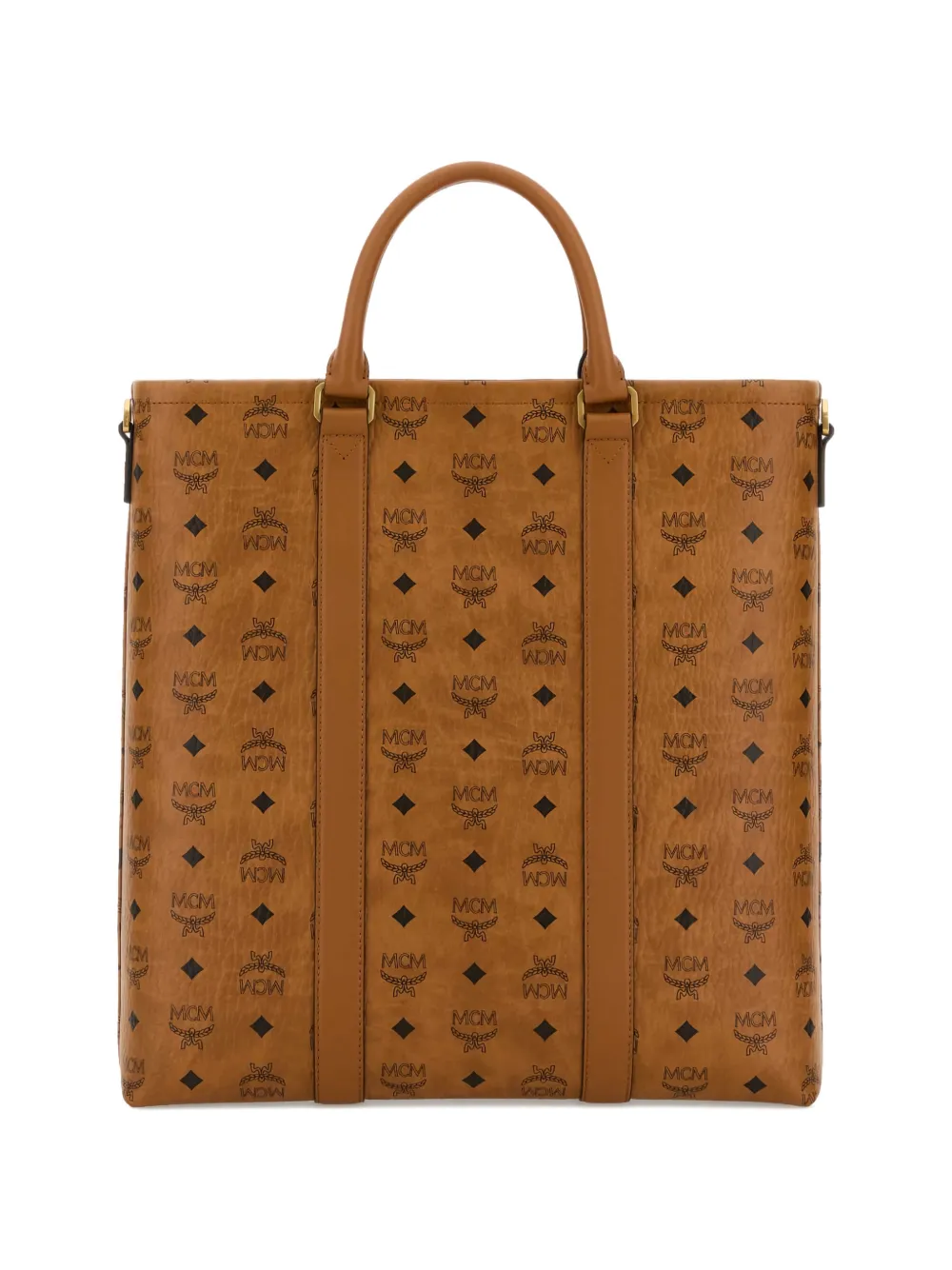 MCM Aren shopper met print Bruin