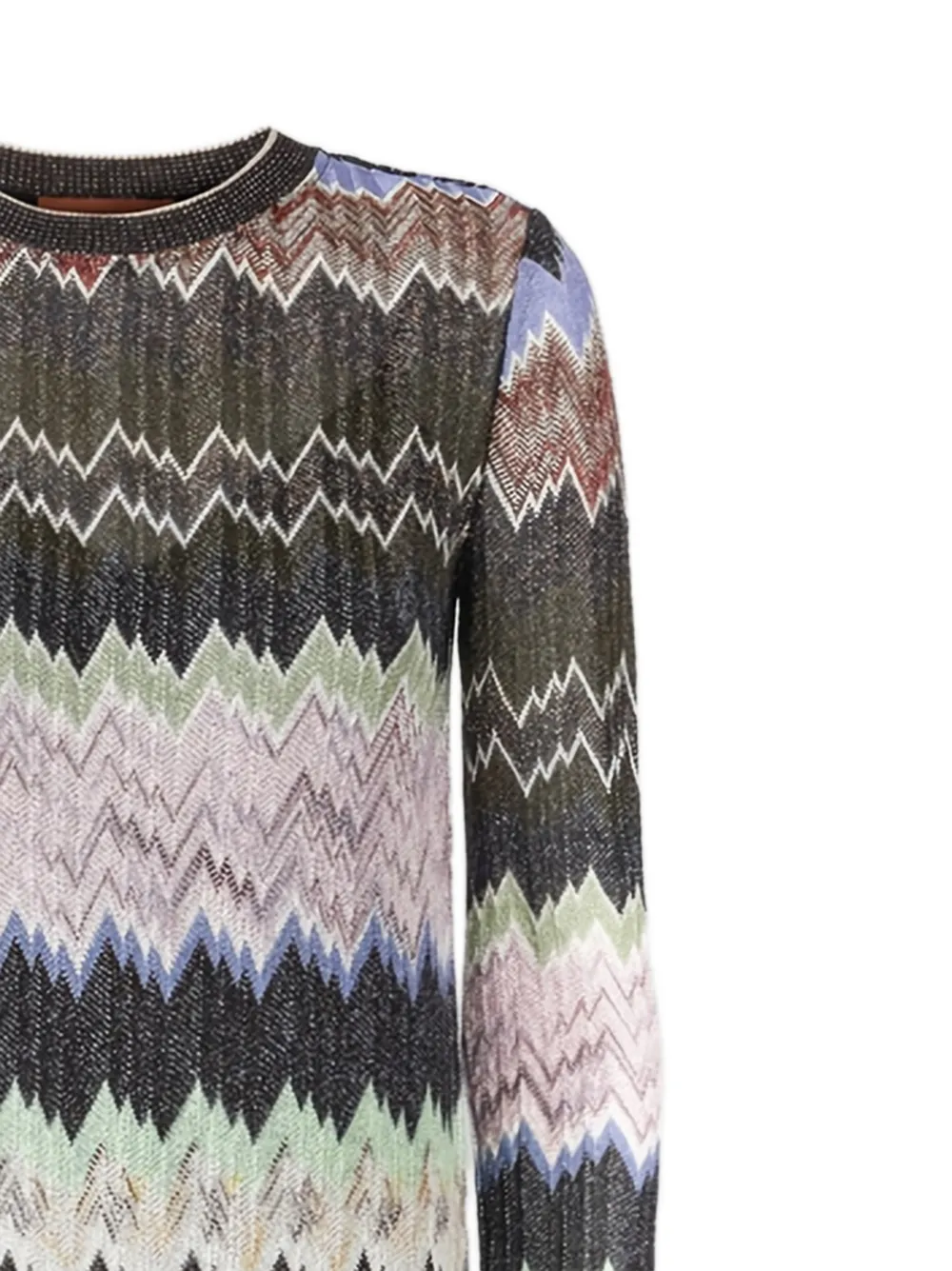 Missoni Jurk met zigzag-patroon Zwart