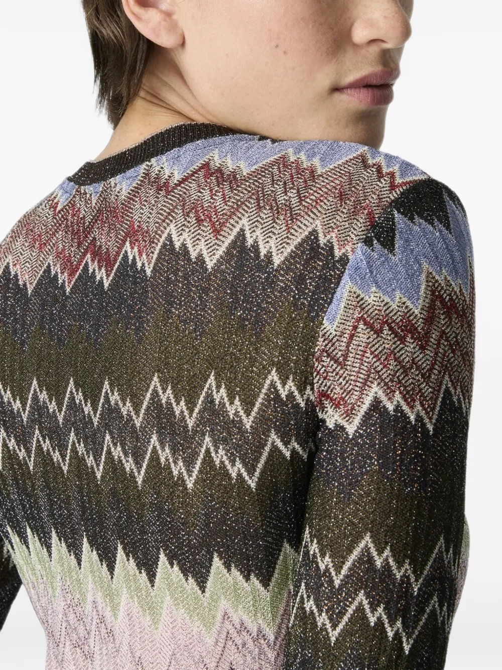 Missoni Jurk met zigzag-patroon Zwart