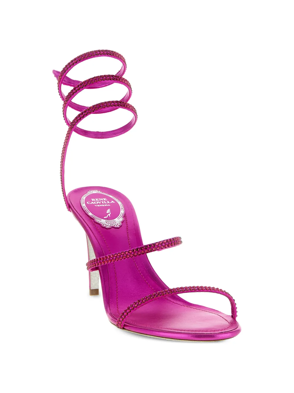 René Caovilla Cleo sandalen met kristallen Roze