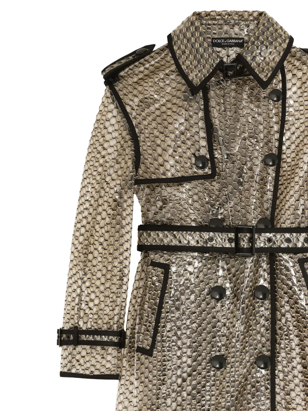 Dolce & Gabbana Trenchcoat met ceintuur Beige