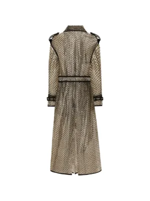 ドルチェ&ガッバーナ トレンチコート Aライン 花柄 派手 シルク混 手洗い可 ドルチェ&ガッバーナ トレンチコート Aライン 花柄 派手 シルク混