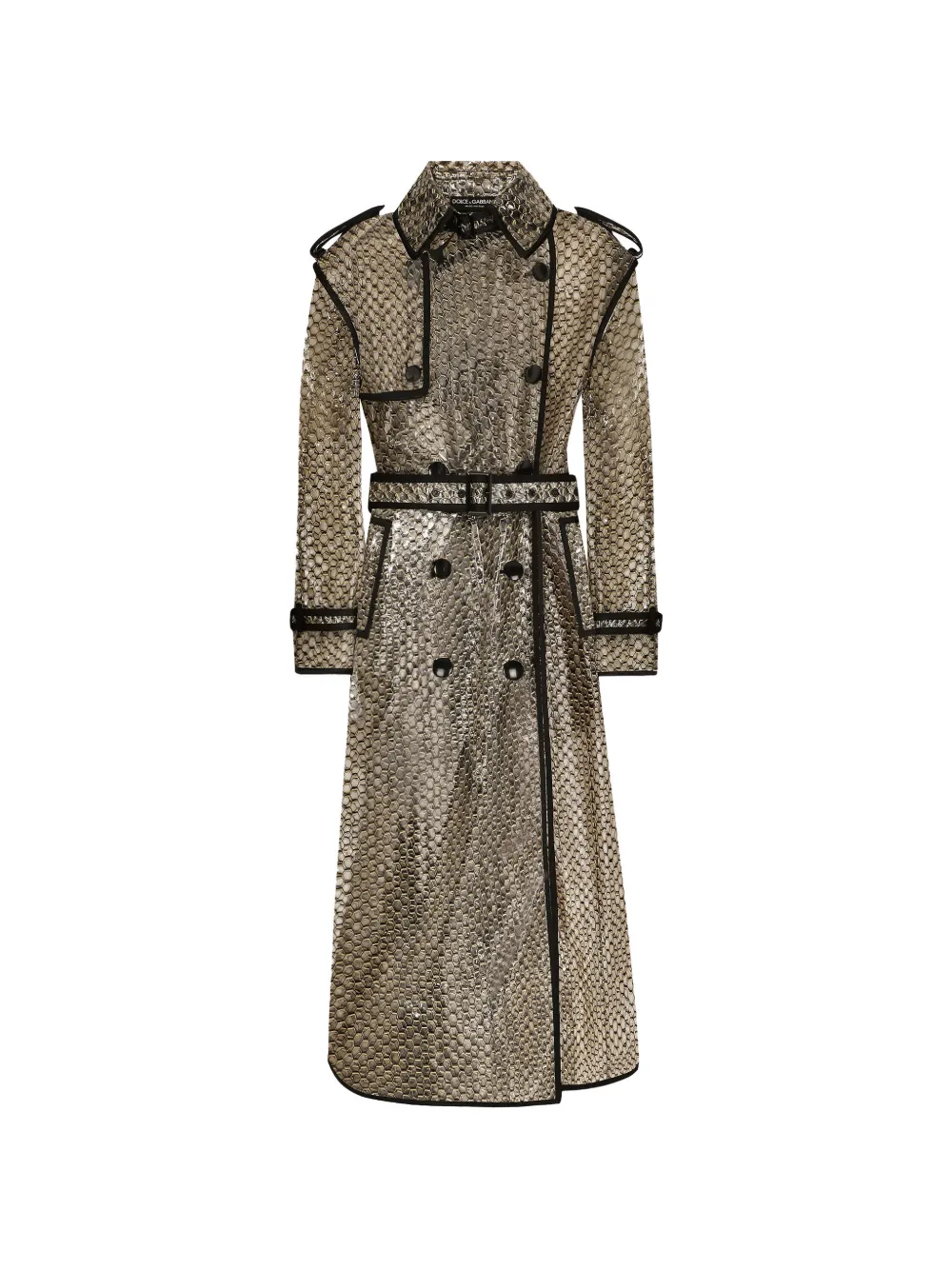 Dolce & Gabbana belted trench coat - Toni neutri